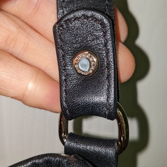 Longchamp black leather 2.0 drawstring bucket bag - Picture 5 of 8